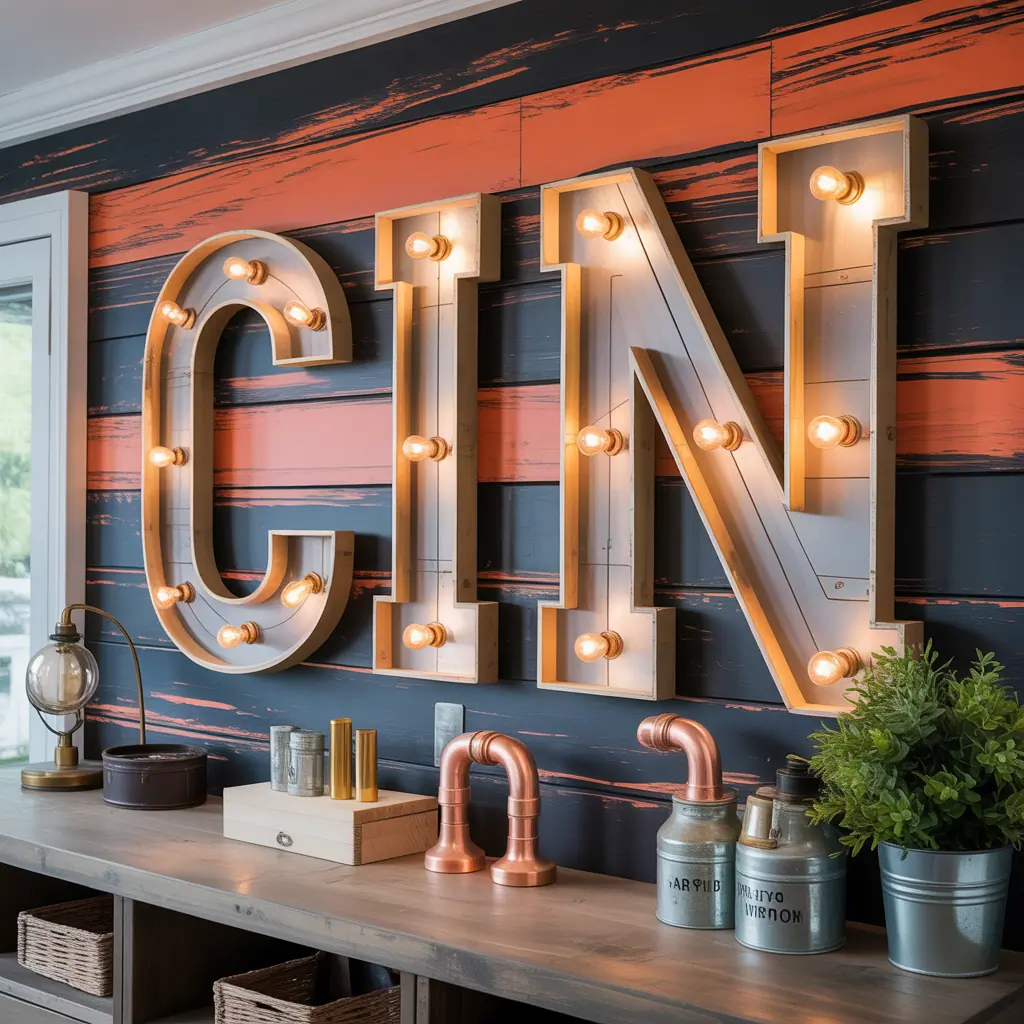 unique initial wall decor