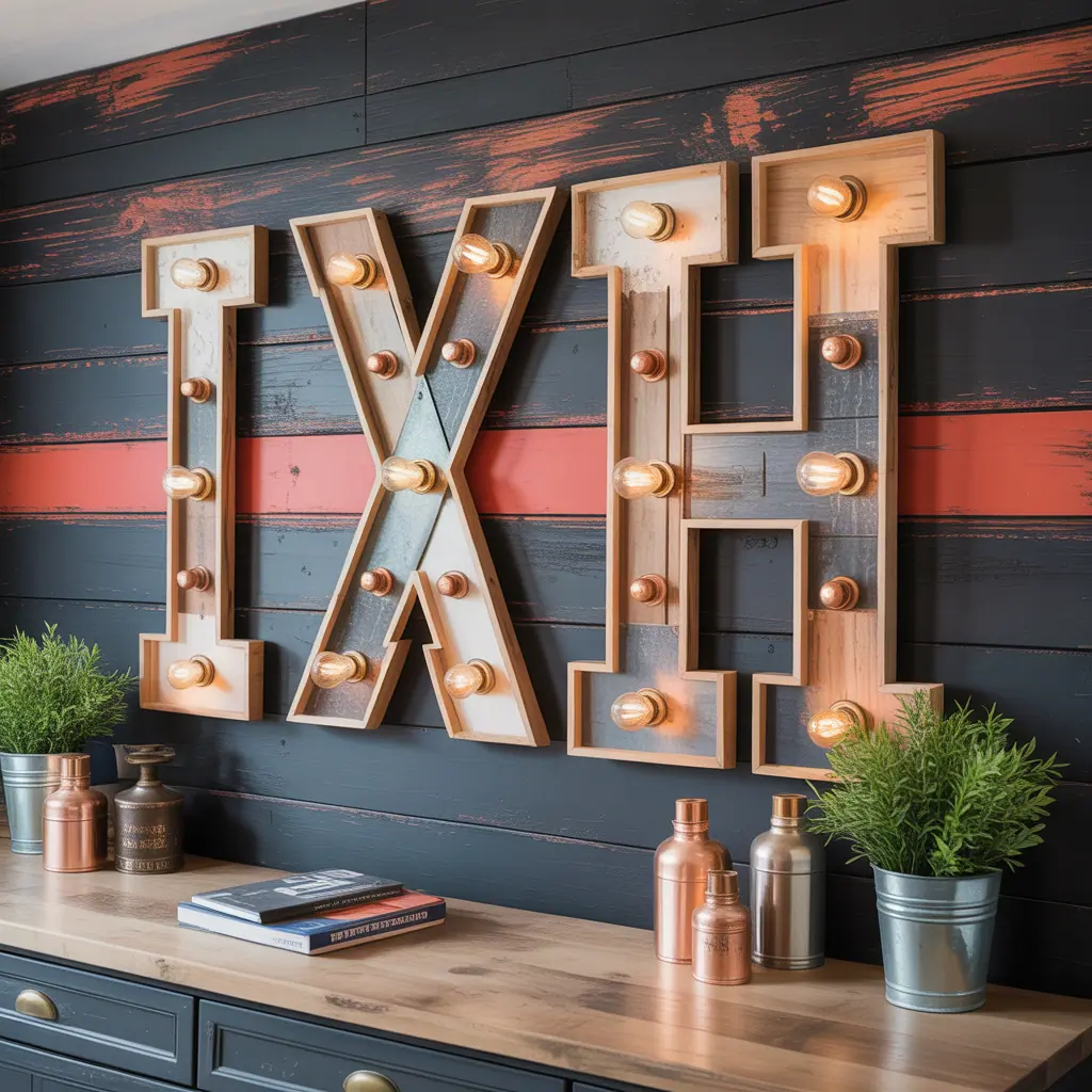 unique initial wall decor