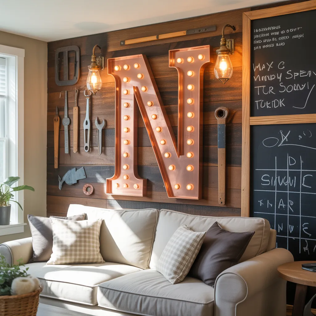 unique initial wall decor