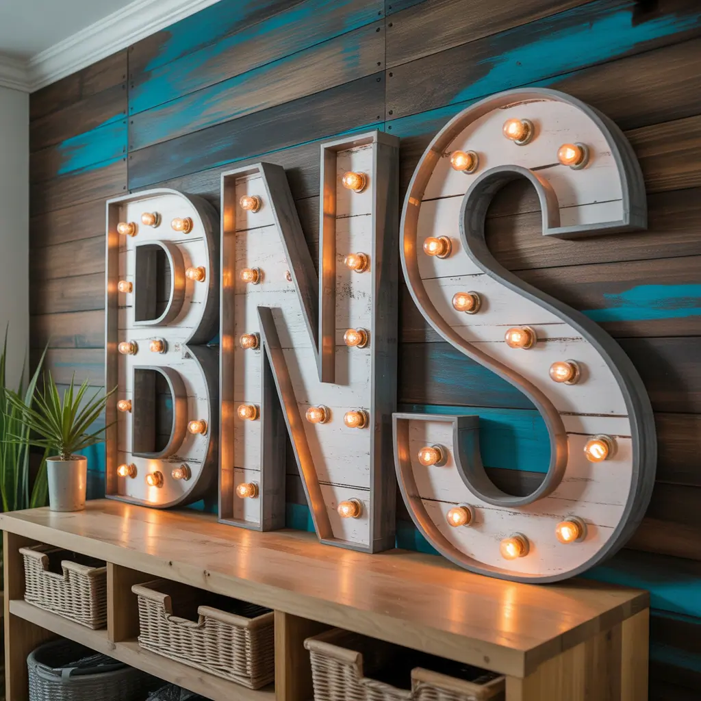 unique initial wall decor