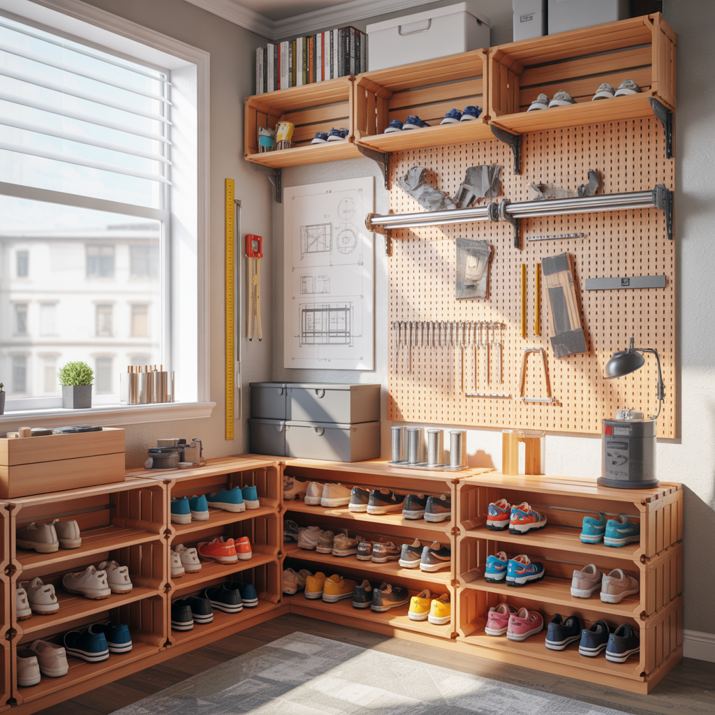 unique shoe rack ideas