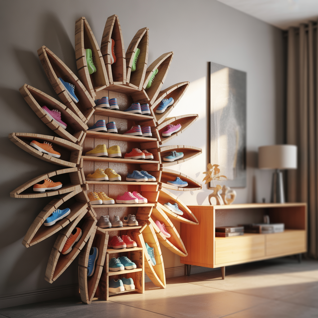 unique shoe rack ideas