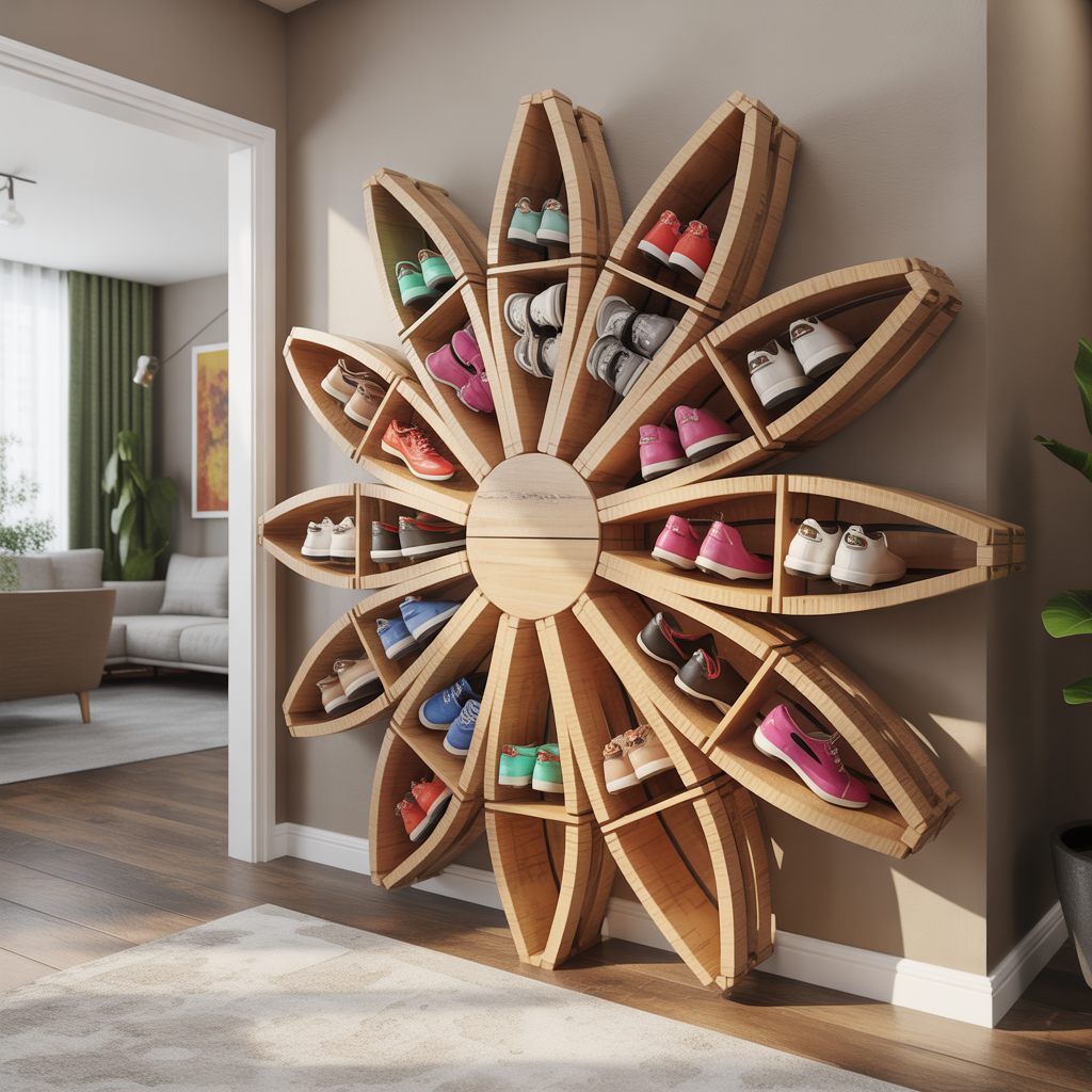 unique shoe rack ideas