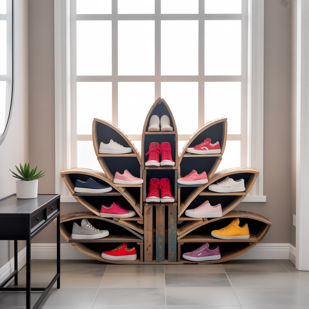 unique shoe rack ideas