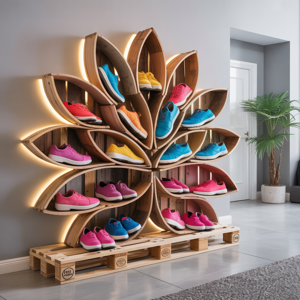 unique shoe rack ideas