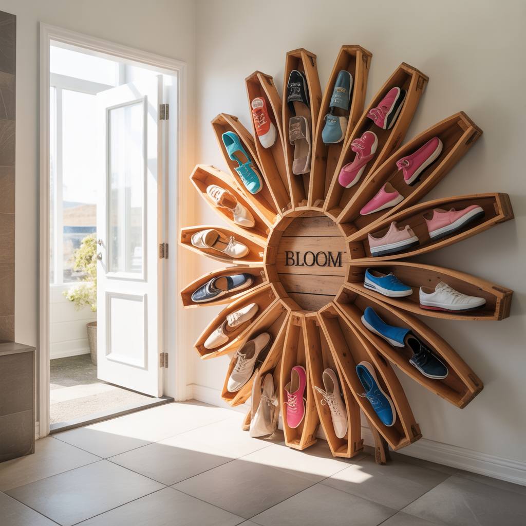 unique shoe rack ideas