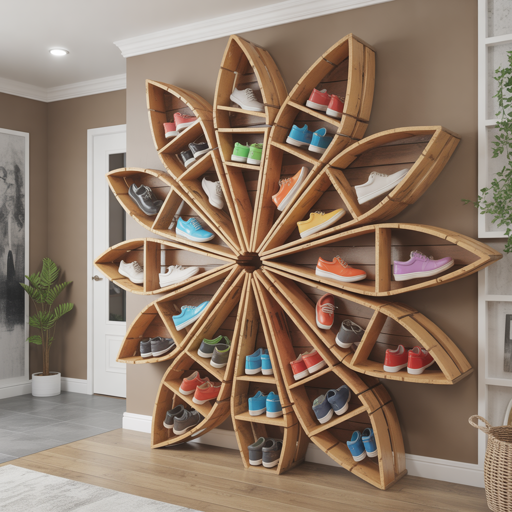 unique shoe rack ideas