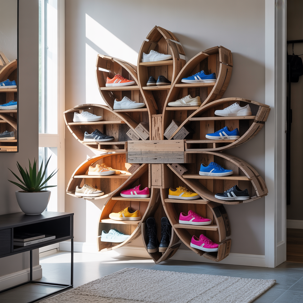 unique shoe rack ideas
