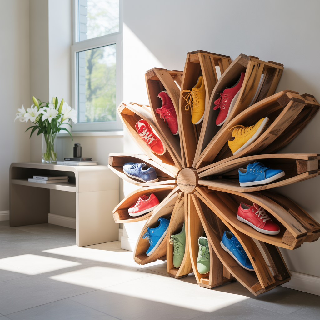 unique shoe rack ideas