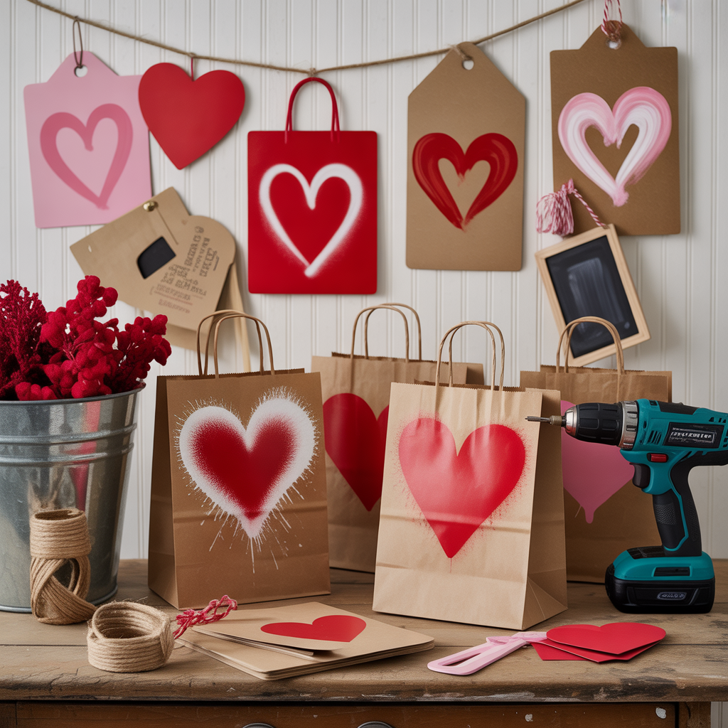 valentine bags decorating ideas