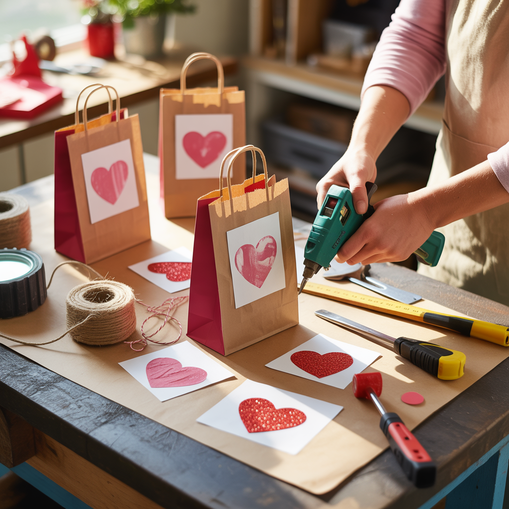 valentine bags decorating ideas