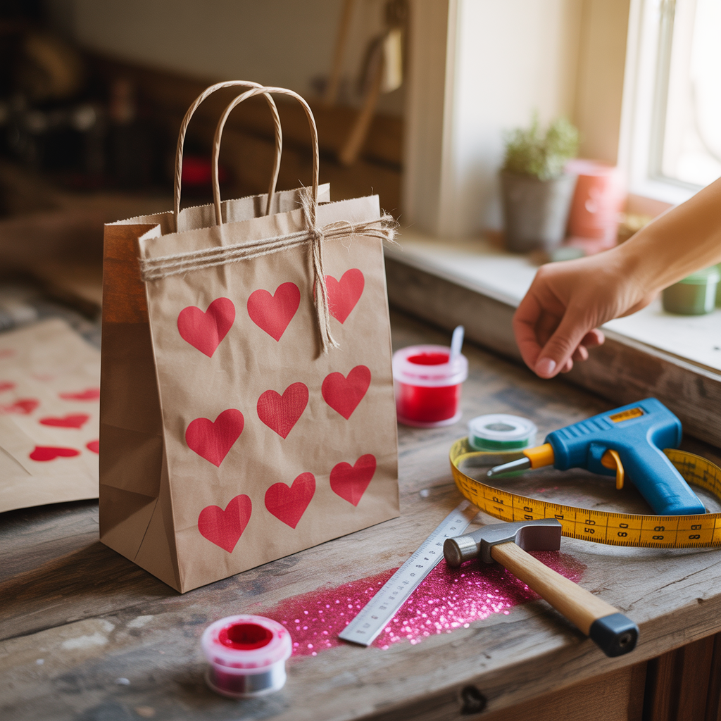 valentine bags decorating ideas