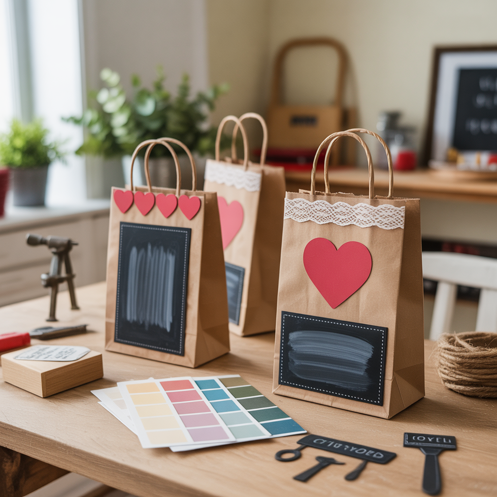 valentine bags decorating ideas