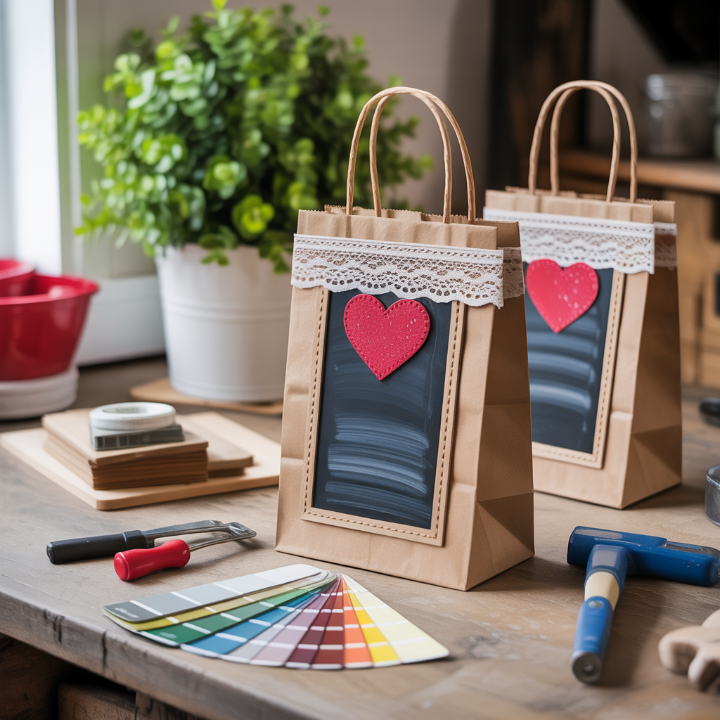 valentine bags decorating ideas