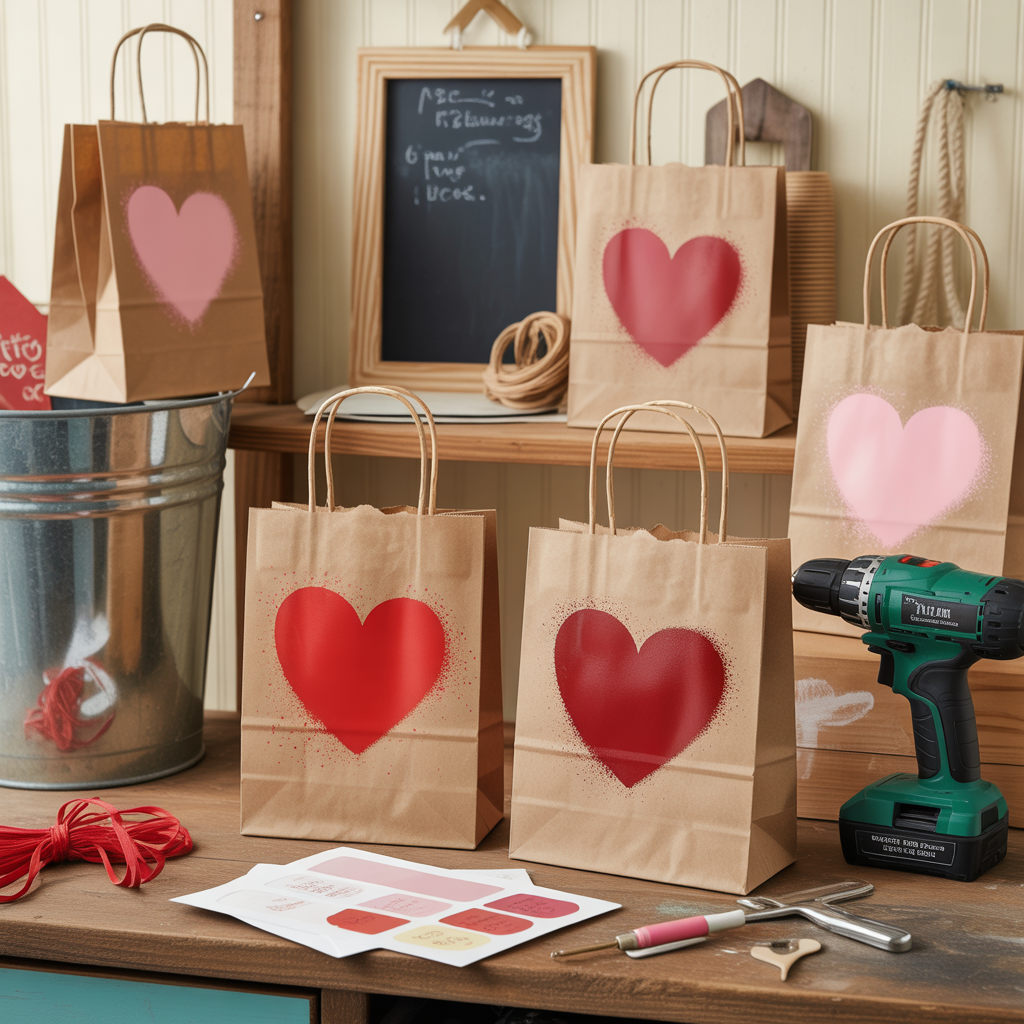 valentine bags decorating ideas