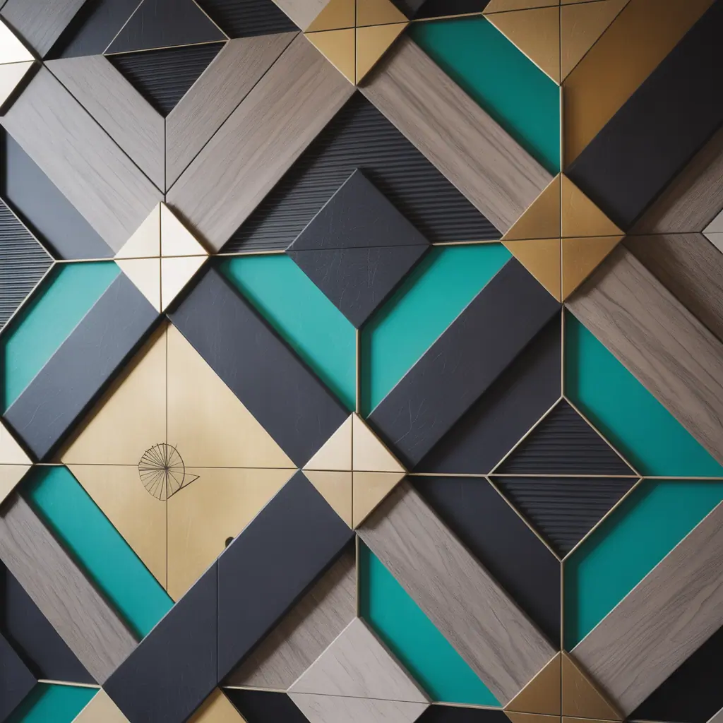 wall art geometric ideas
