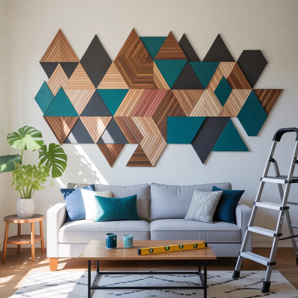 wall art geometric ideas