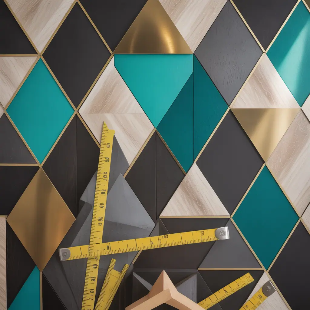 wall art geometric ideas