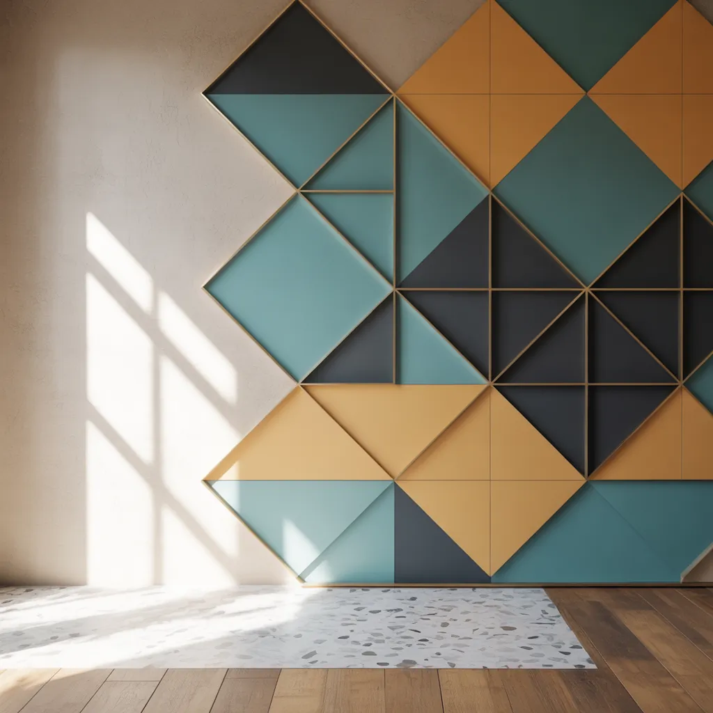 wall art geometric ideas