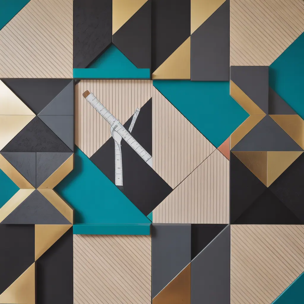 wall art geometric ideas