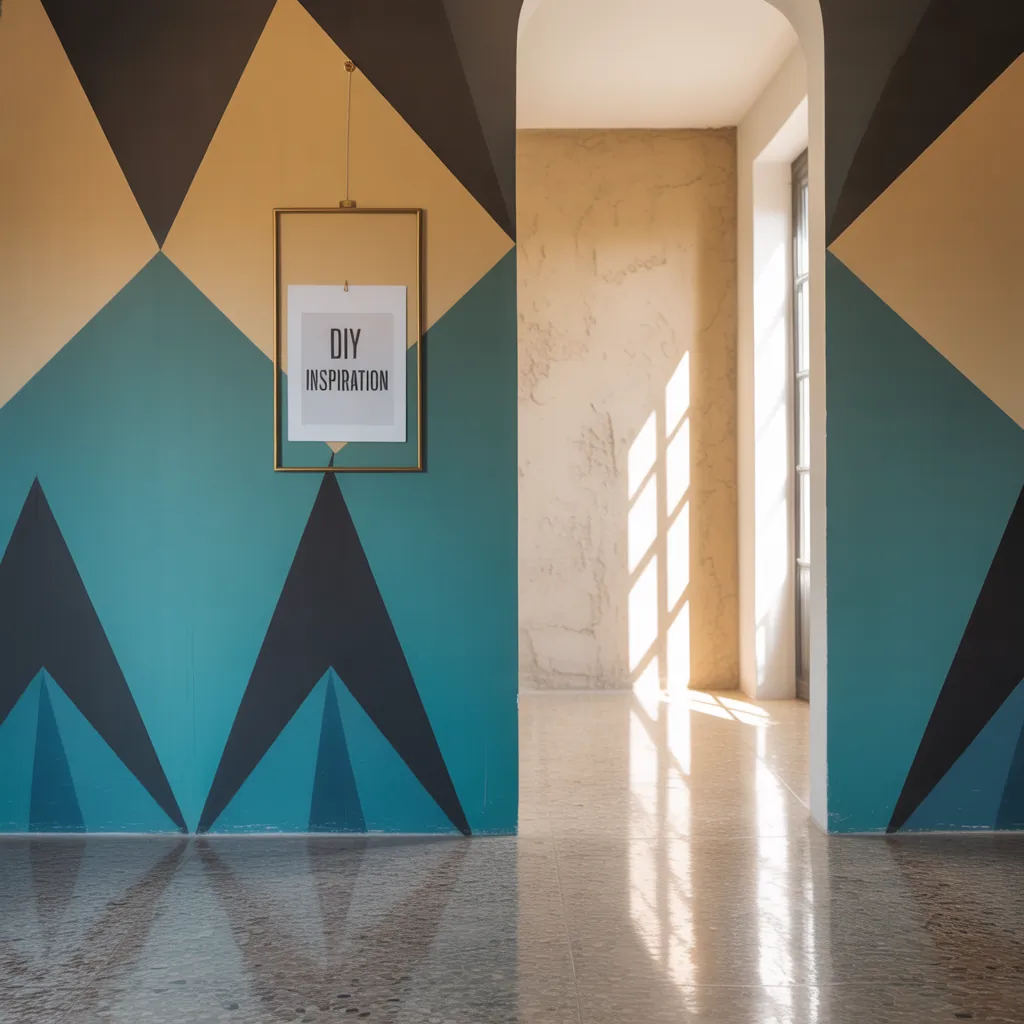 wall art geometric ideas