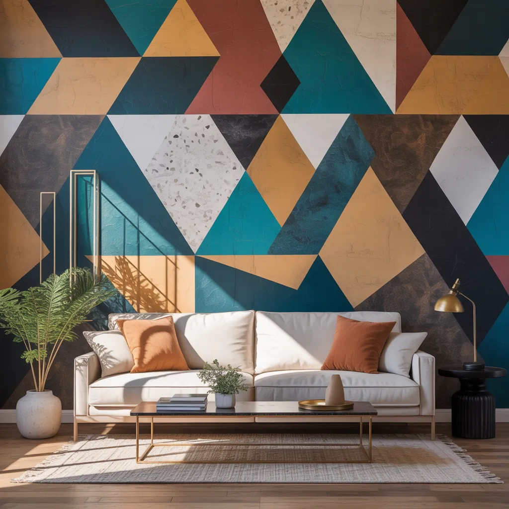 wall art geometric ideas