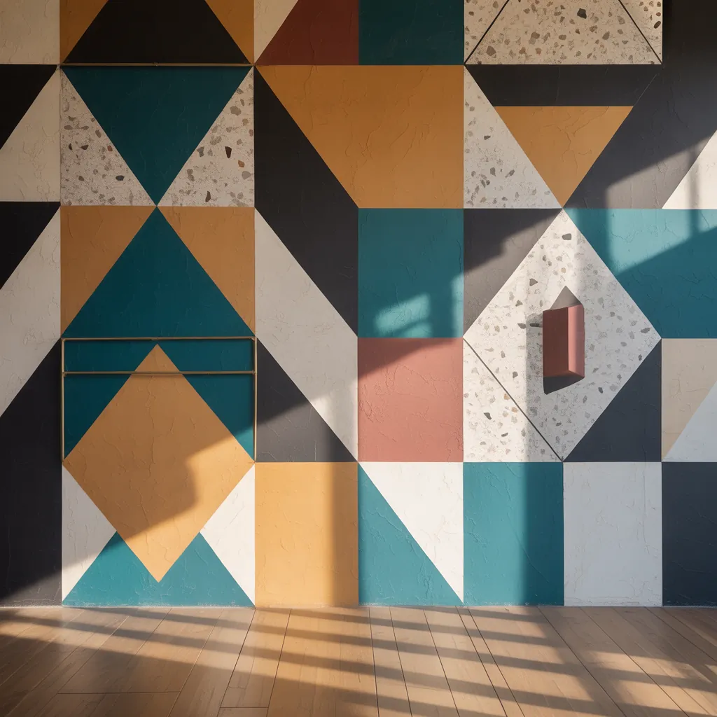 wall art geometric ideas