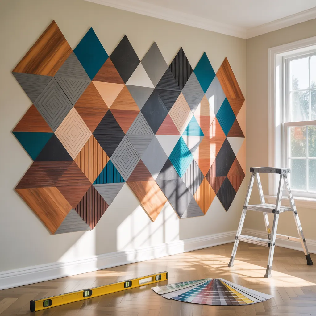 wall art geometric ideas