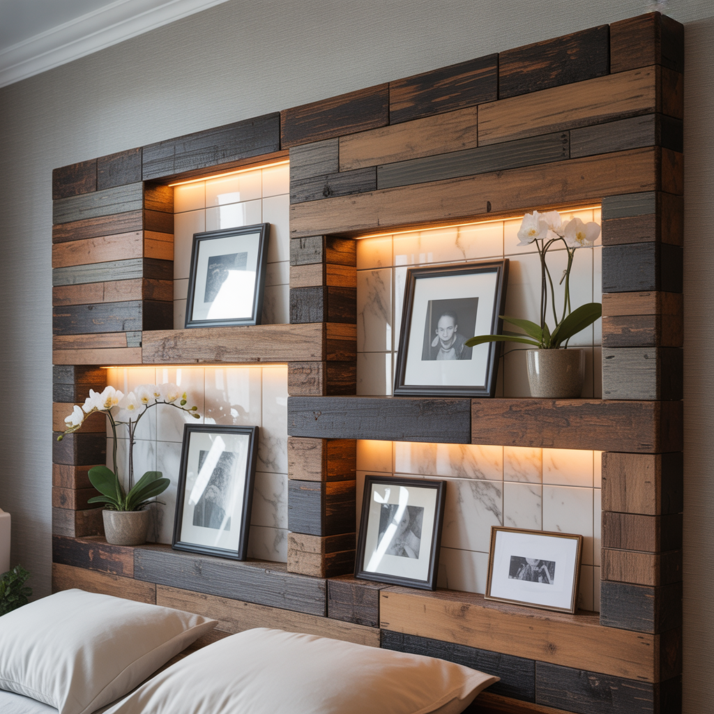 wall behind bed ideas