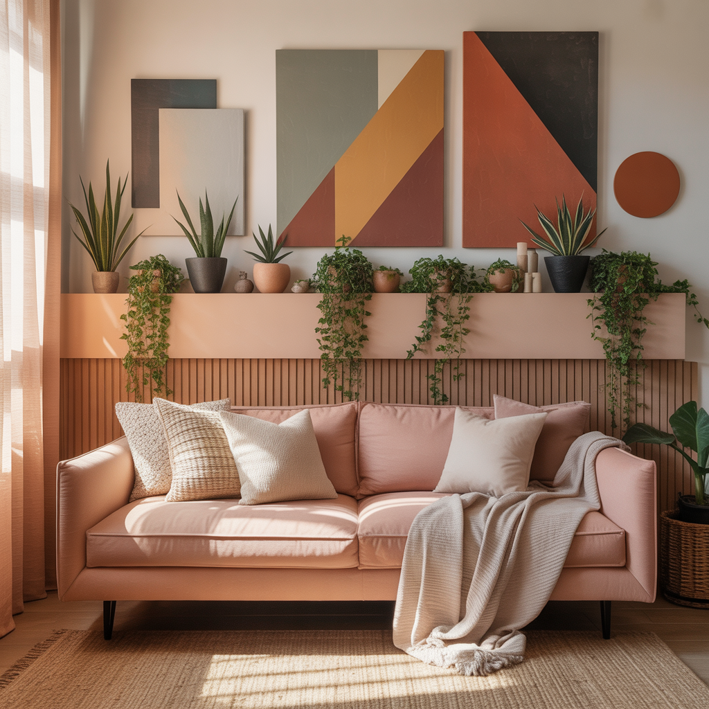 wall decor ideas behind couch