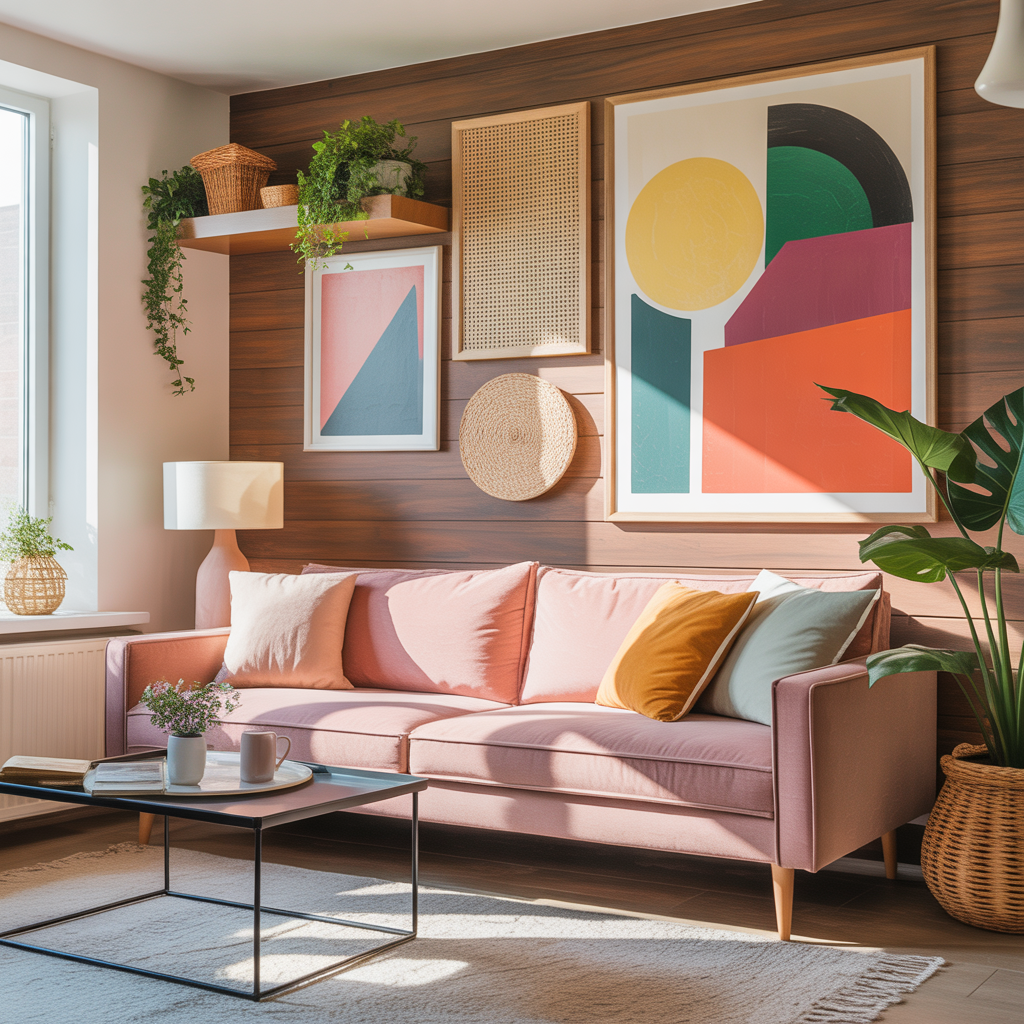 wall decor ideas behind couch