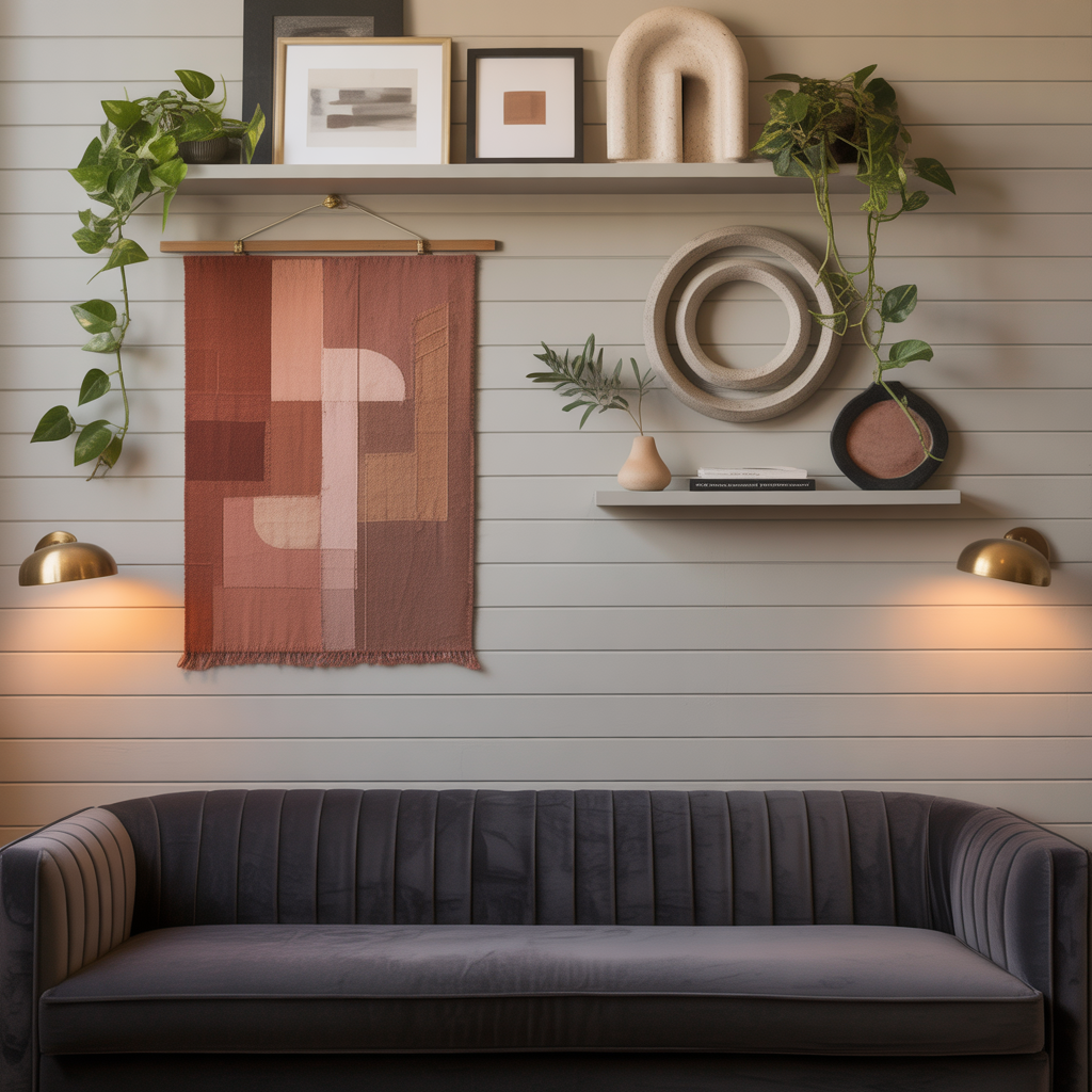 wall decor ideas behind couch