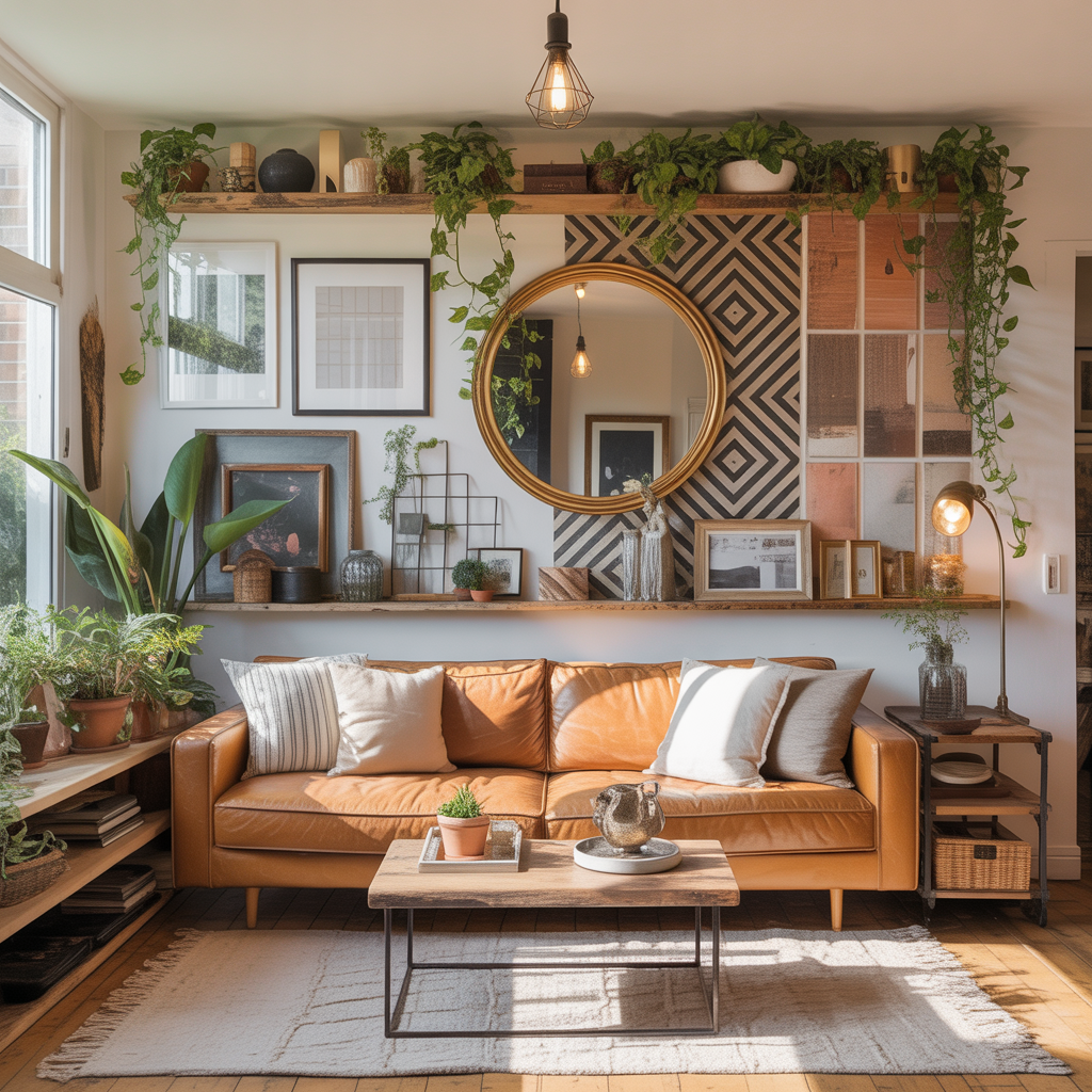 wall decor ideas behind couch