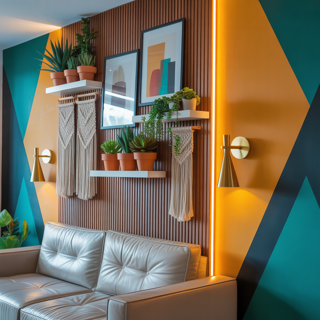 wall decor ideas behind couch