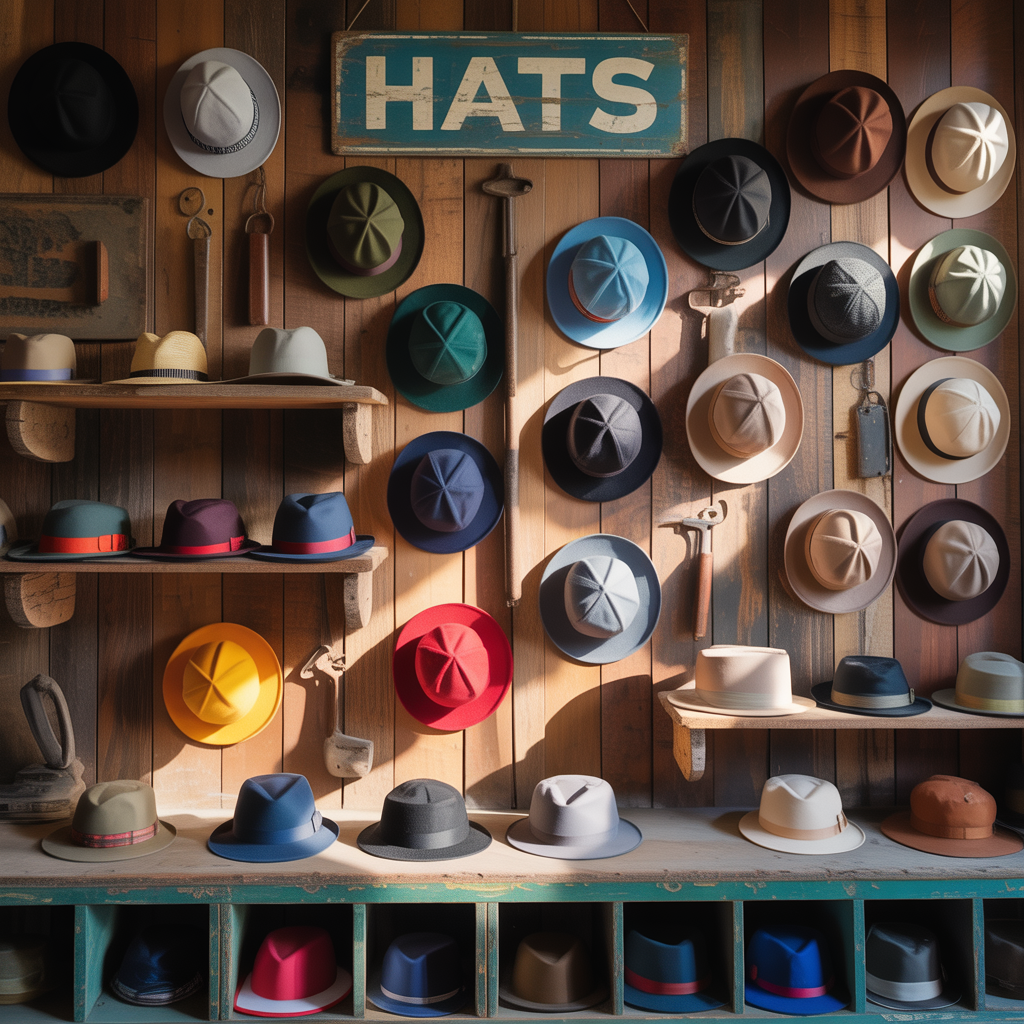 wall ideas hat display