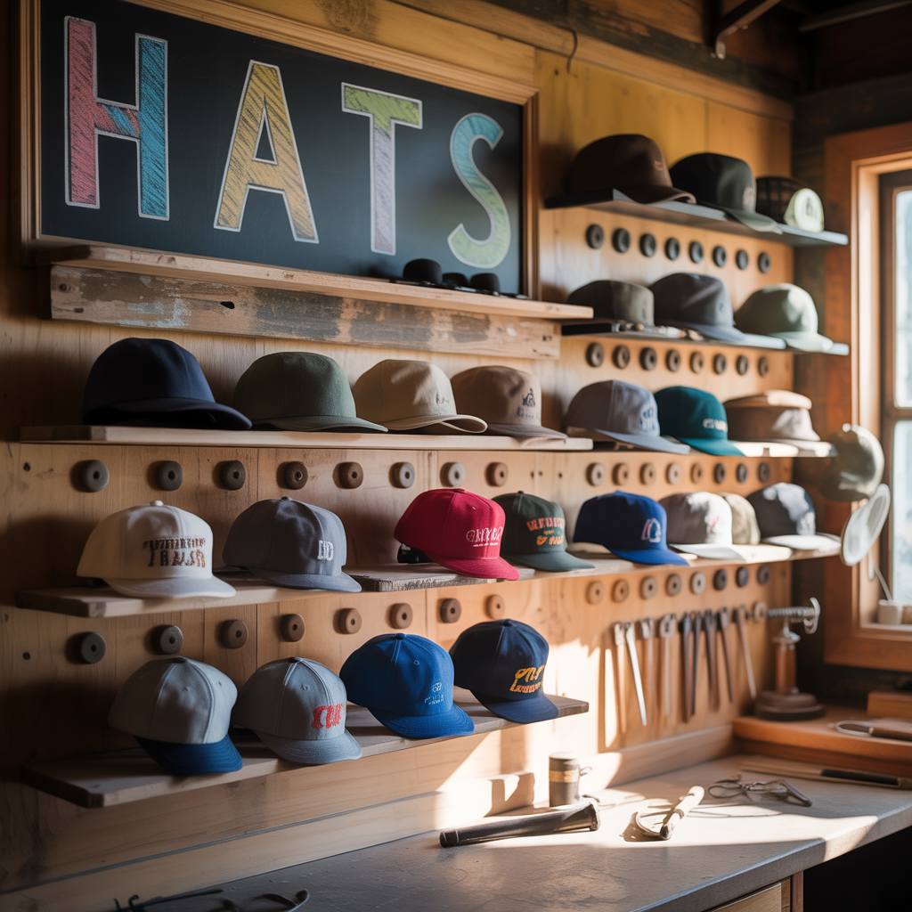 wall ideas hat display
