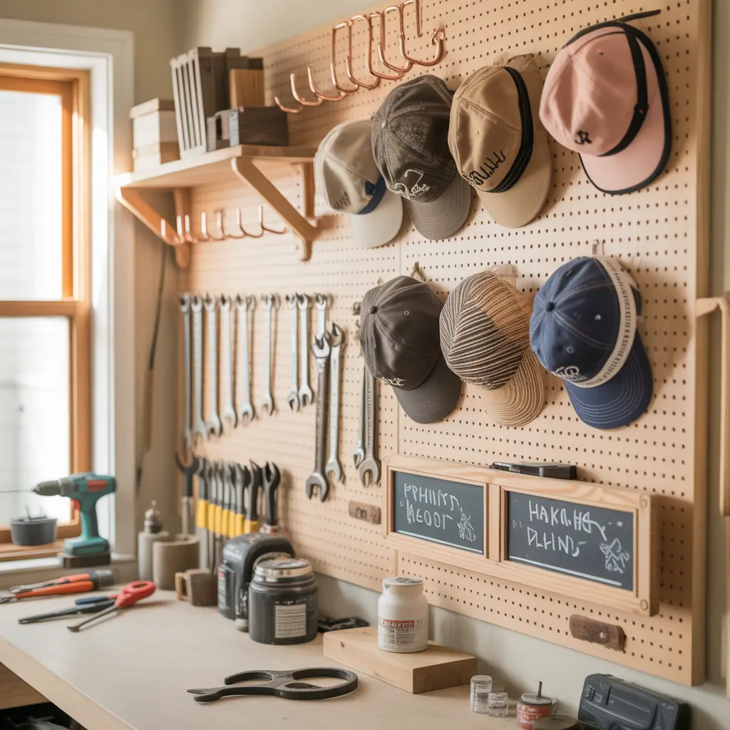 wall ideas hat display