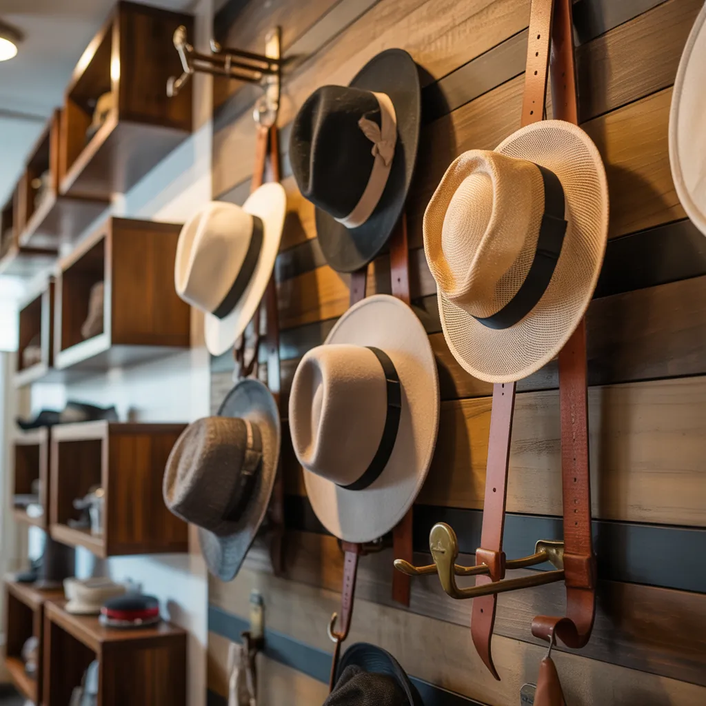 wall ideas hat display