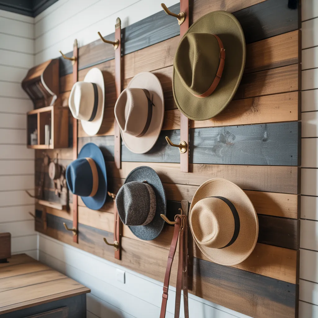 wall ideas hat display