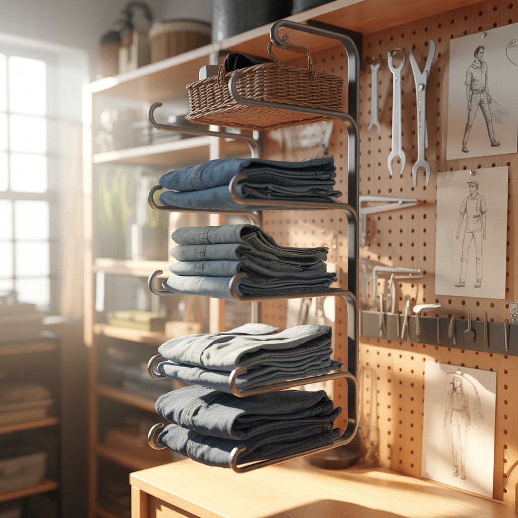 wall mounted rack clothing ideas