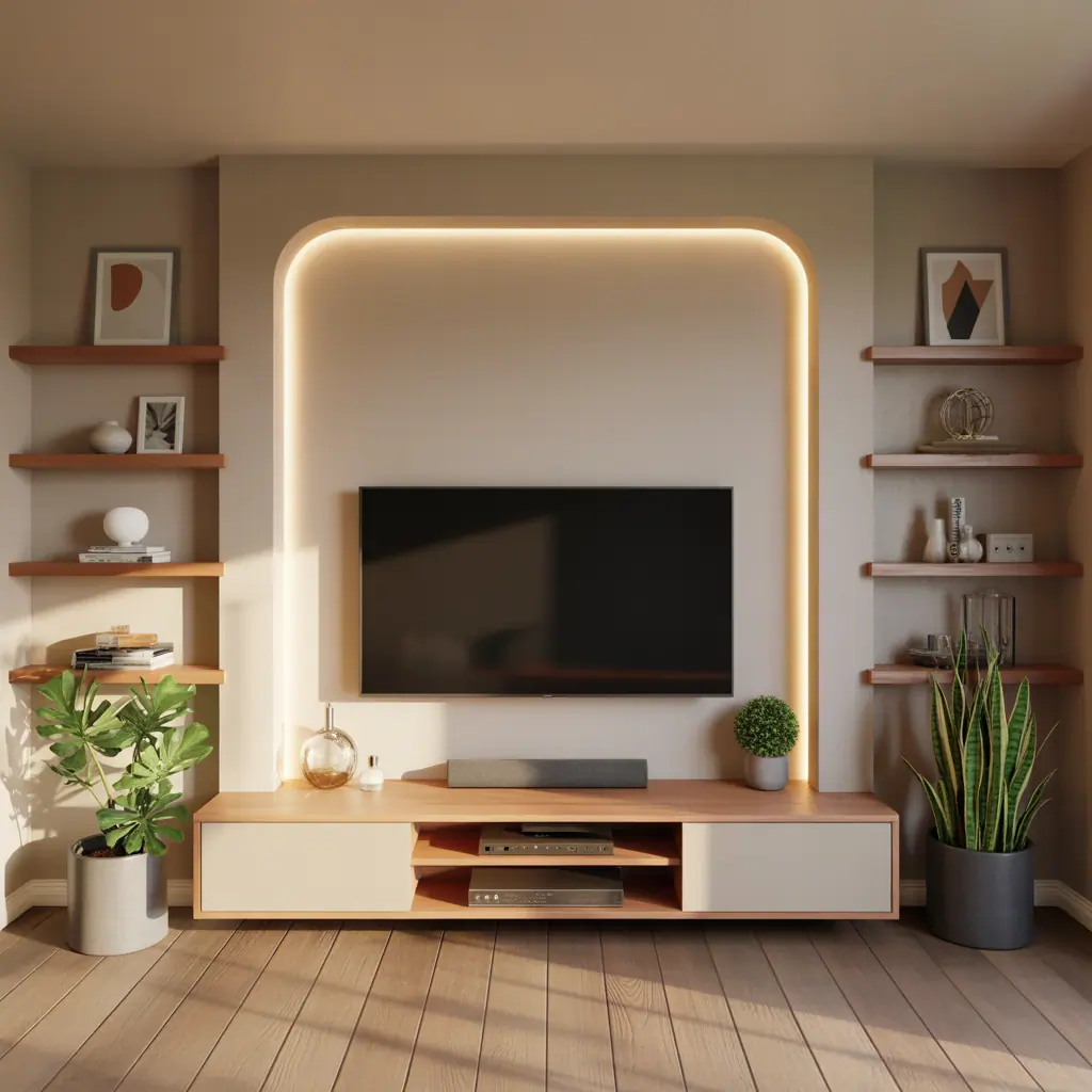 wall mounted tv decor