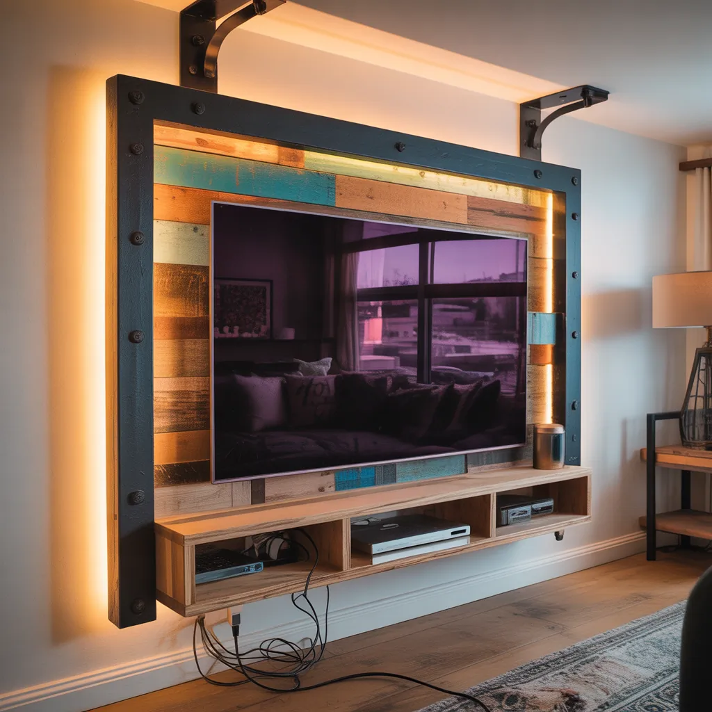 wall mounted tv decor