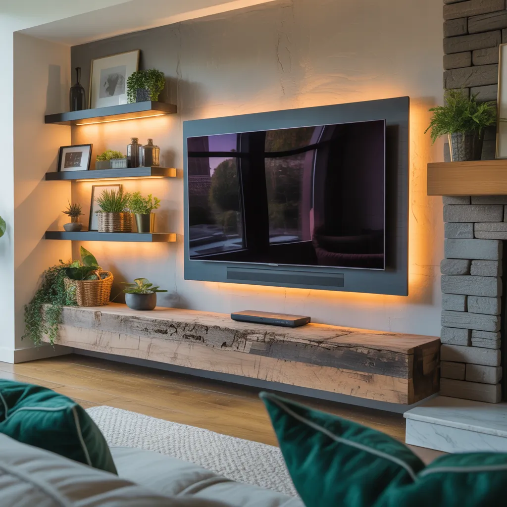 wall mounted tv decor