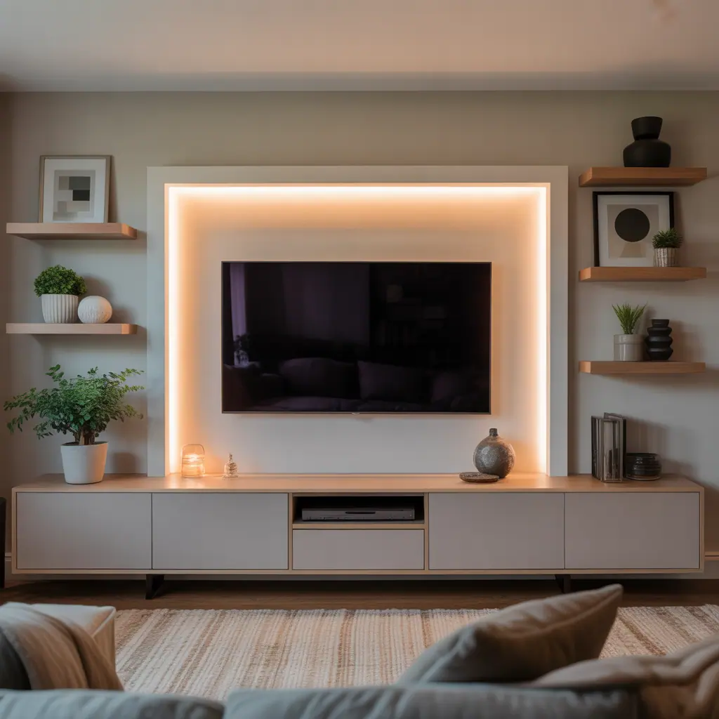 wall mounted tv decor