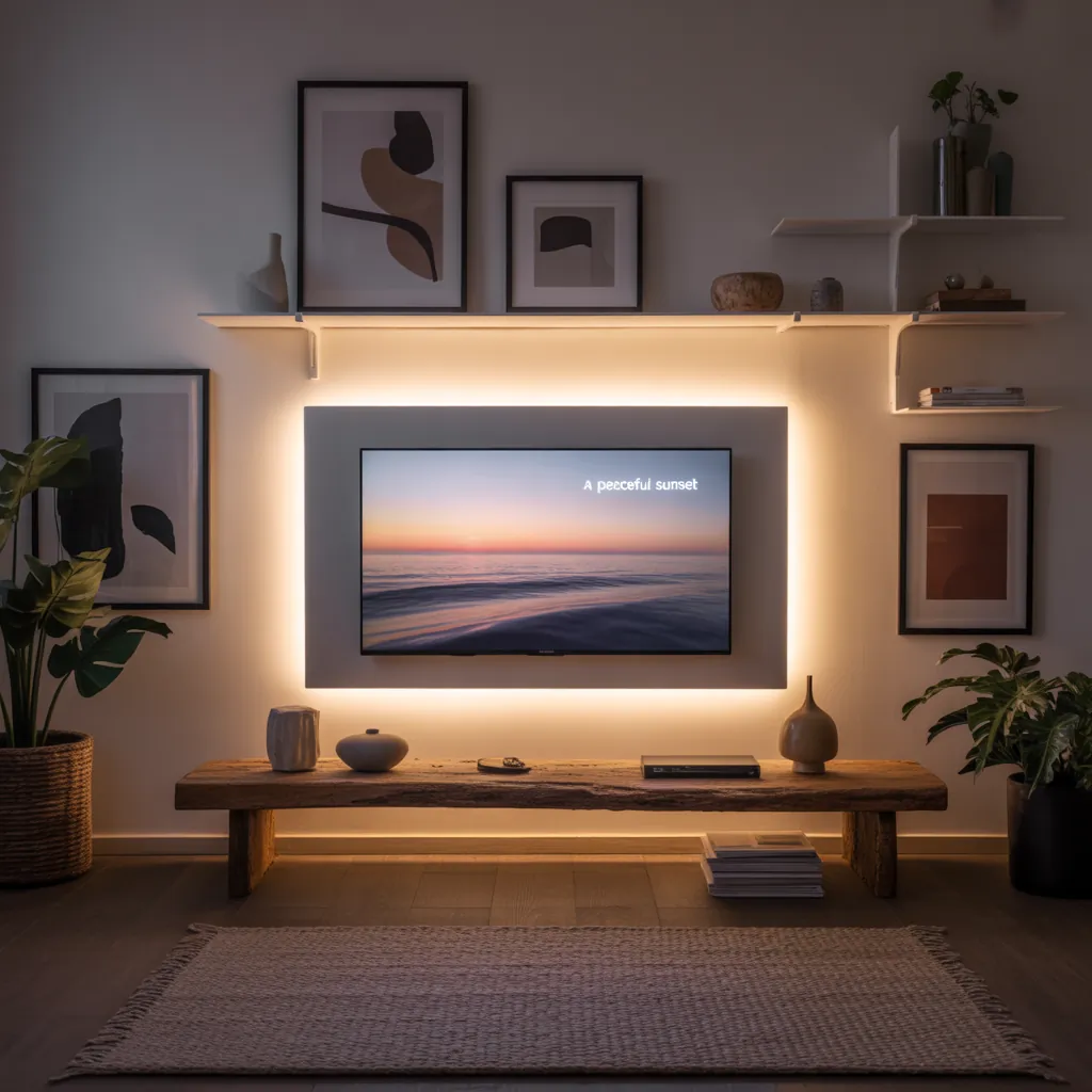 wall mounted tv decor