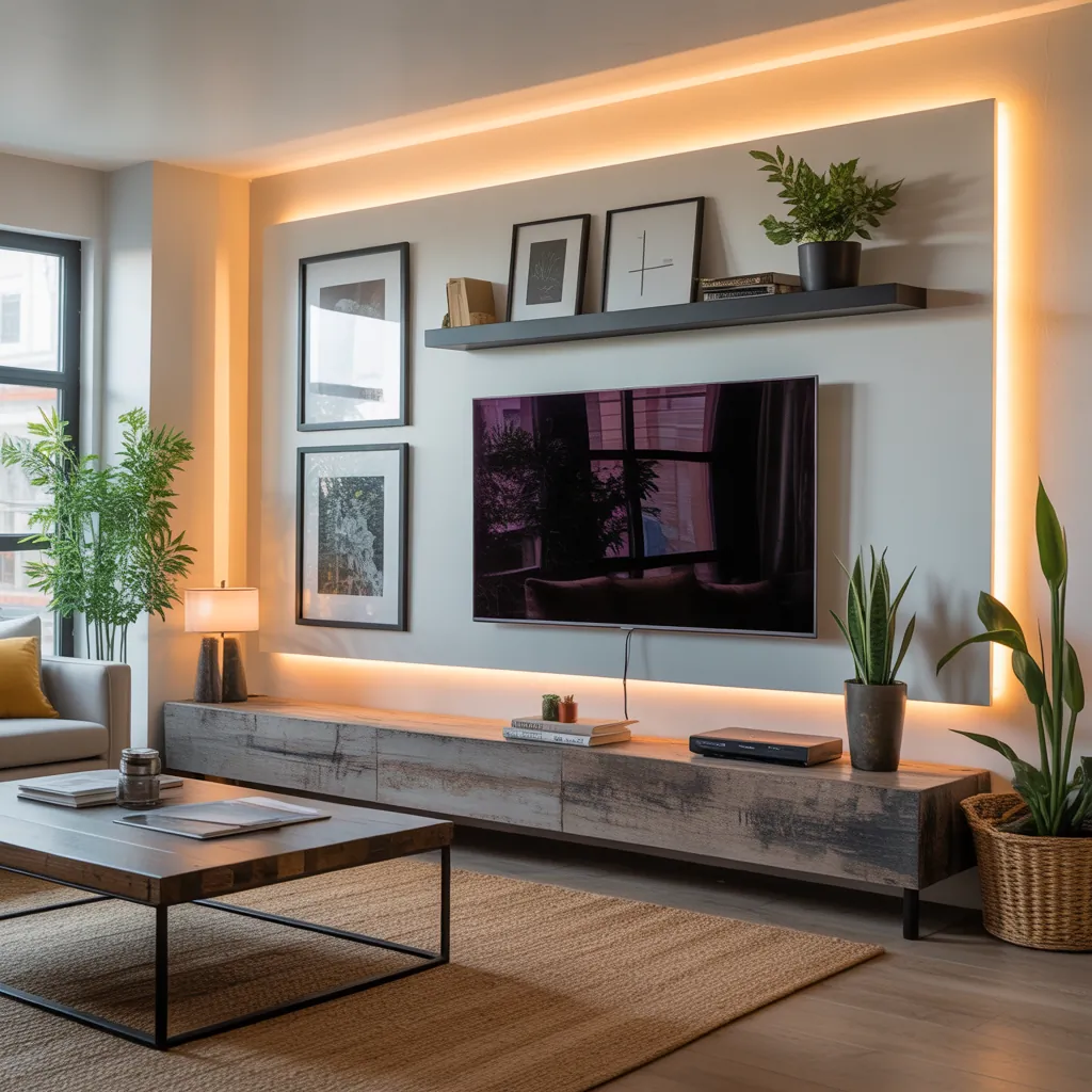 wall mounted tv decor