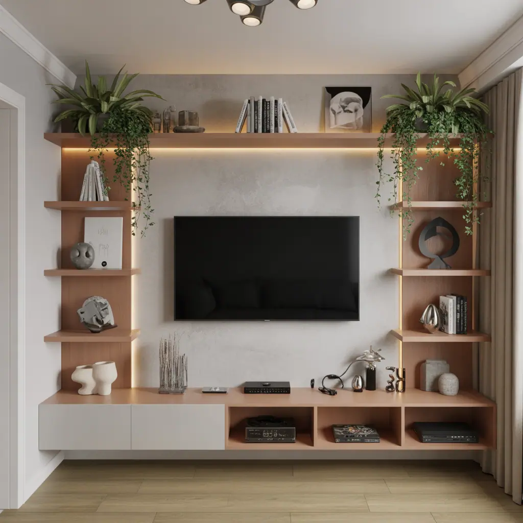 wall mounted tv decor