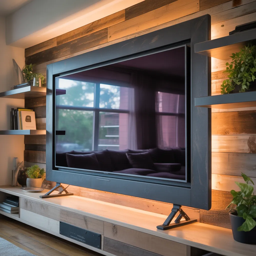 wall mounted tv decor