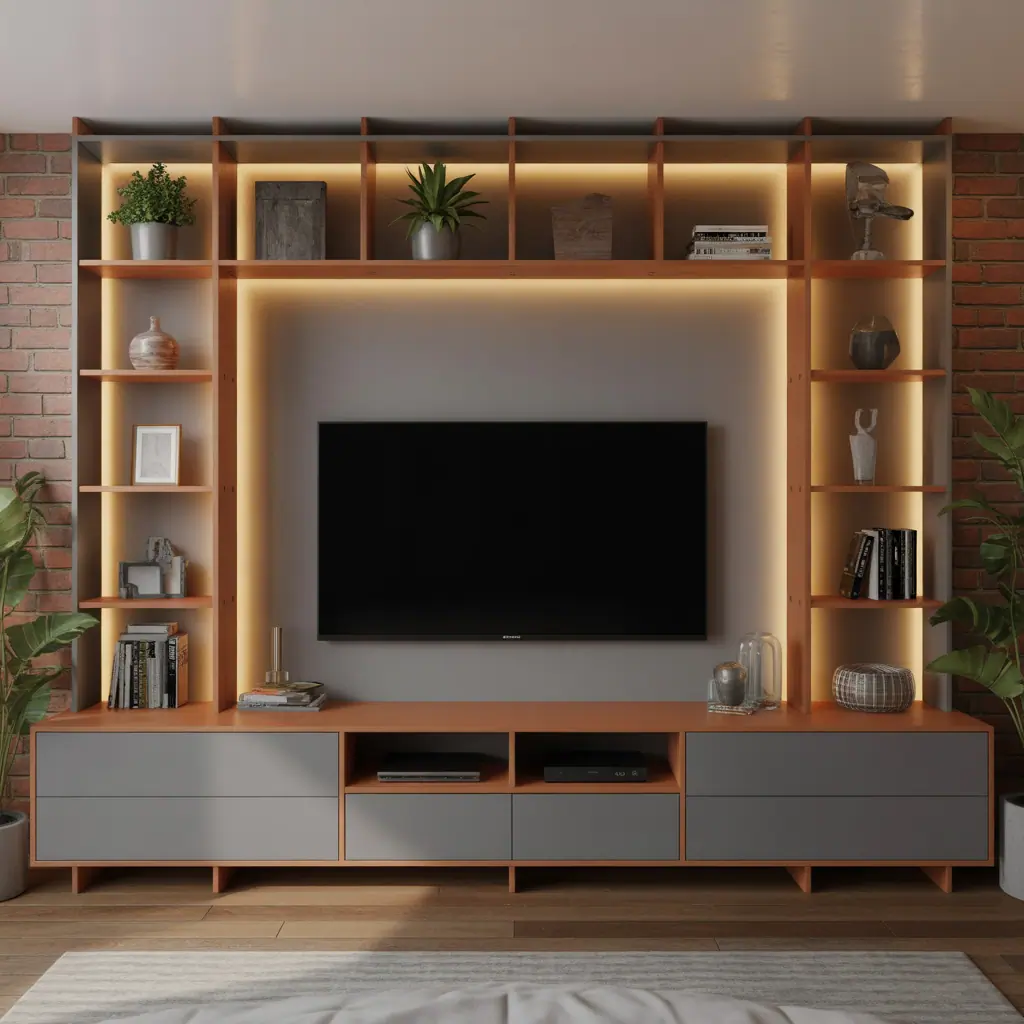 wall mounted tv decor