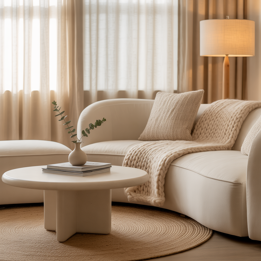 warm beige cozy living room ideas
